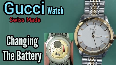 gucci 126.5 ladies watch battery|gucci watch battery replacement guide.